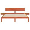 vidaXL Bettrahmen Wachsbraun 150 x 200 cm Massives Kiefernholz