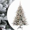 vidaXL K&uuml;nstlicher Weihnachtsbaum mit Weihnachtskugel 120 cm 150 LEDs