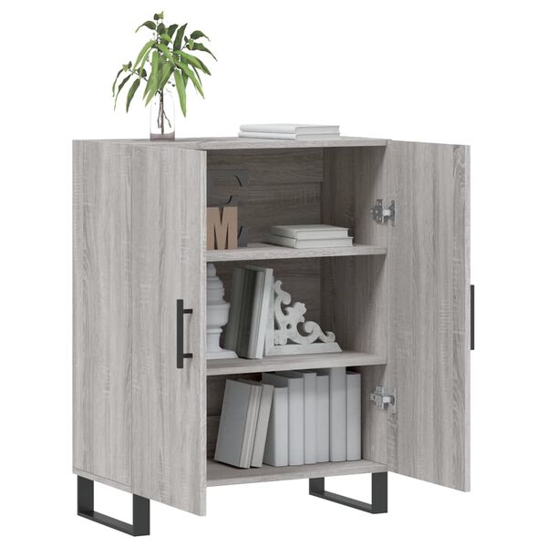 vidaXL Sideboard Grau Sonoma 69,5x34x90 cm Holzwerkstoff