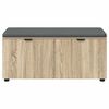 vidaXL Flurbank mit Kissen mit Speicher Sonoma-Eiche 100 x 38 x 46 cm