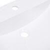 vidaXL Einbauwaschbecken 750x460x130 mm SMC Wei&szlig;