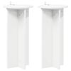 vidaXL Pflanzenst&auml;nder 2 pcs Wei&szlig; &Oslash;29,5 x 60 cm Holzwerkstoff
