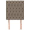 vidaXL Kopfteil Taupe 80x7x118/128 cm Stoff