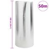 vidaXL Heizkörper-Reflektorfolie Silber 1 x 50 m Aluminium