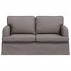 vidaXL Sofa Taupe Gesamtabmessungen: 144 x 80 x 85 cm (B x T x H) Samt