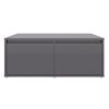 vidaXL Couchtisch Hochglanz-Grau 80x80x31 cm Holzwerkstoff