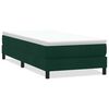 vidaXL Boxspringbett ohne Matratze Dunkelgr&uuml;n 80x220 cm Samt
