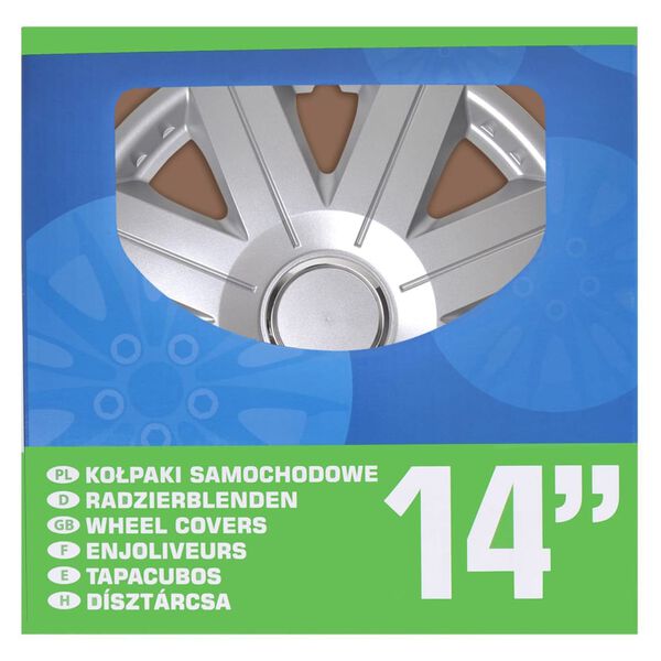 ProPlus Radzierblenden Cosmos 4 Stk. Silbern 14"