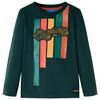 Kinder-Langarmshirt Dunkelgr&uuml;n 104