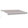 vidaXL Manuelle Markise 2,5 x 2 m Hellgrau 100% Polyester