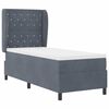 vidaXL Boxspringbett mit Matratze Dunkelgrau 200 x 80 cm Polyester