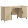 vidaXL Schreibtisch Sonoma-Eiche 142,5 x 50 x 75 cm Holzwerkstoff