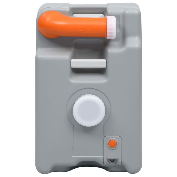 vidaXL Camping-Wassertank mit Rollen 25 L Grau