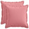 vidaXL Kissenbezug 2 pcs HOUTEN Rosa 30 x 30 cm Kunstleinen