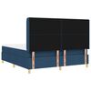 vidaXL Boxspringbett mit Matratze Blau 180 x 200 cm Stoff