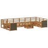 vidaXL Outdoor-Sofagarnitur 8 stk. Natur Massivholz Akazie