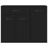 vidaXL Sideboard Schwarz 88x30x70 cm Holzwerkstoff