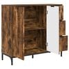 vidaXL Sideboard Ger&auml;ucherte Eiche 89,5 x 33 x 82 cm Holzwerkstoff