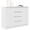 vidaXL Sideboard mit Schubladen Wei&szlig; 100,5x35x76 cm Holzwerkstoff