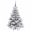 vidaXL Künstlicher Weihnachtsbaum mit 150 LEDs Grün 120 cm PE und PVC