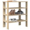vidaXL Schuhregal Sonoma-Eiche 61x32x70 cm Holzwerkstoff