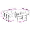 vidaXL Garten-Sofa-Set 12 pcs Anthrazit Stahl