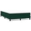 vidaXL Boxspringbett ohne Matratze Dunkelgr&uuml;n 160x220 cm Samt
