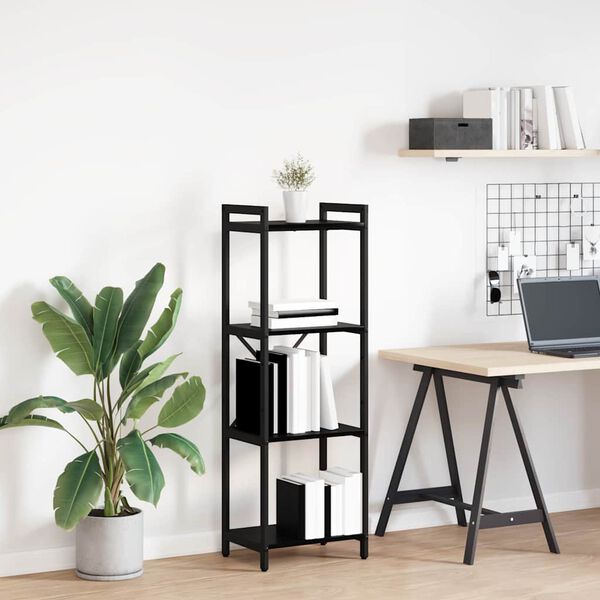 vidaXL B&uuml;cherregal Schwarz Eichen-Optik 40 x 30 x 85 cm Holzwerkstoff