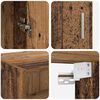 vidaXL Aufbewahrungsschrank Altholz 80 x 42,5 x 225 cm Holzwerkstoff