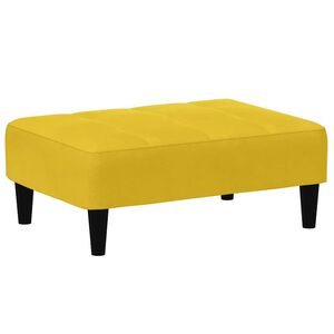 vidaXL Fu&szlig;hocker Gelb 77x55x31 cm Samt