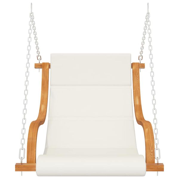 vidaXL H&auml;ngeliege ohne Schaukelgestell mit Kissen Bugholz