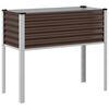 vidaXL Garten-Pflanzgef&auml;&szlig; Braun 100 x 45 x 90 cm Stahl
