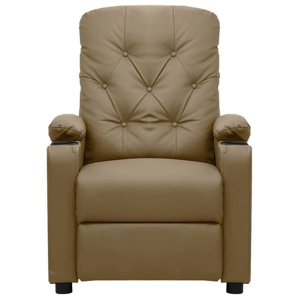 vidaXL Massagesessel Cappuccino-Braun Kunstleder