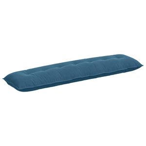 vidaXL R&uuml;ckenkissen Blau 200 x 50 cm Cordstoff