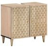 vidaXL Waschbeckenunterschrank 62x33x58 cm Massivholz Mango