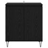 vidaXL Sideboard Schwarz Eichen-Optik 60 x 35 x 70 cm Holzwerkstoff