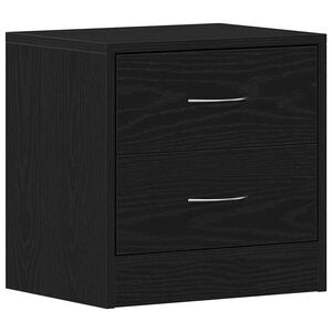 vidaXL Nachttisch Schwarz Eichen-Optik 40x30x40 cm Holzwerkstoff