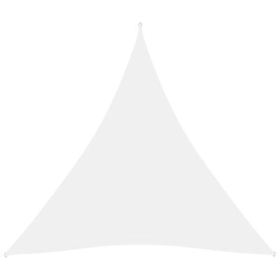 vidaXL Sonnensegel Oxford-Gewebe Dreieckig 4,5x4,5x4,5 m Weiß