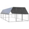 vidaXL Outdoor-H&uuml;hnerk&auml;fig 3x8x2 m Verzinkter Stahl