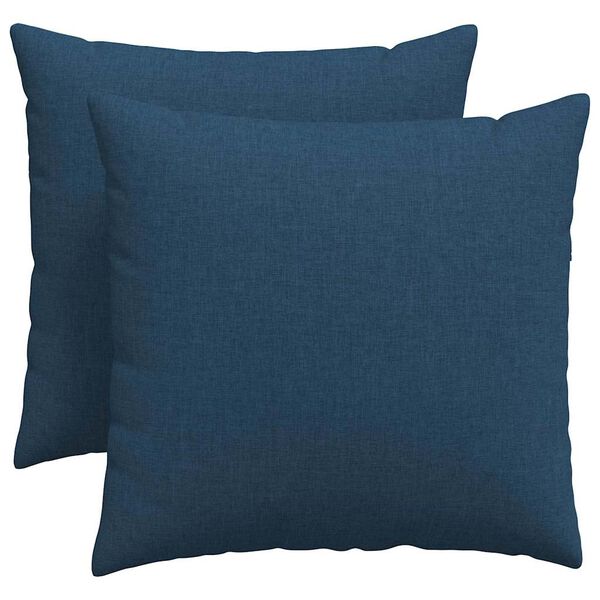 vidaXL Sofakissen 2 pcs Blau 50 x 50 cm Stoff