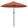 vidaXL Sonnenschirm mit Aluminium-Mast 250 cm Terrakotta
