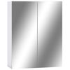 vidaXL Bad-Spiegelschrank Wei&szlig; 60x15x75 cm MDF