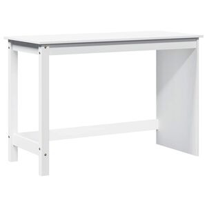 vidaXL Schreibtisch Wei&szlig; 112 x 50 x 75 cm Massivholz Kiefer