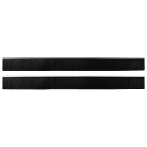vidaXL Selbstklebende T&uuml;rb&uuml;rstendichtungen 2 stk. Silber 100 cm