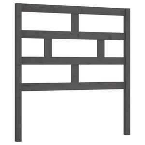 vidaXL Kopfteil Grau 81x4x100 cm Massivholz Kiefer