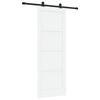 vidaXL Schiebet&uuml;r ORKDAL 78 x 211 cm Holzwerkstoff Wei&szlig; und Schwarz