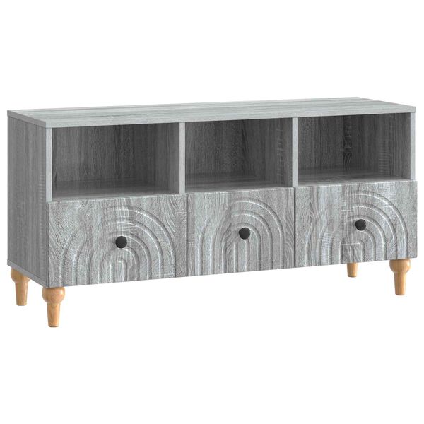 vidaXL TV-Schr&auml;nk Graues Sonoma 102 x 34,5 x 50 cm Holzwerkstoff