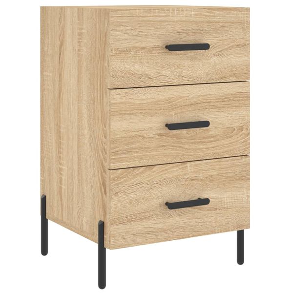vidaXL Nachttisch Sonoma-Eiche 40x40x66 cm Holzwerkstoff