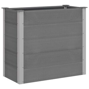 vidaXL Garten-Hochbeet WPC 100 x 50 x 91 cm Grau