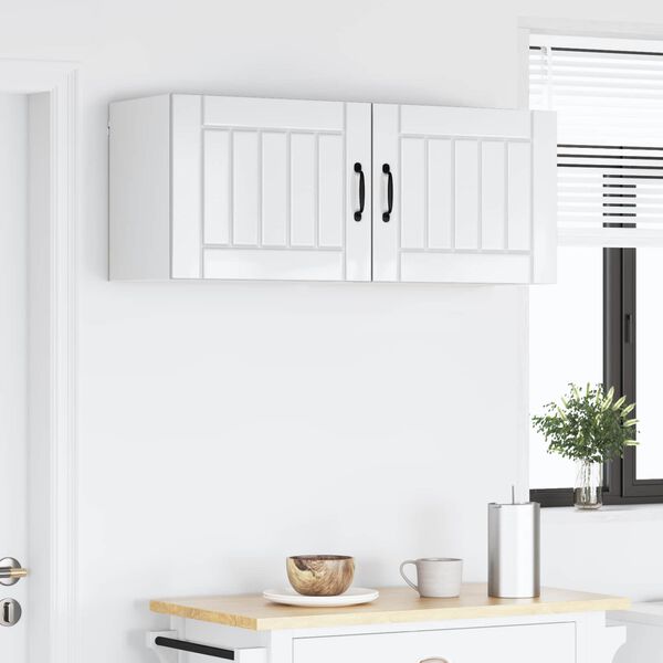 vidaXL K&uuml;chenschrank 2 pcs Hochglanz Wei&szlig; 50 x 31 x 40 cm